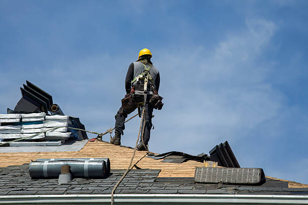 Professional Roofing technician working in Upper Darby, PA
